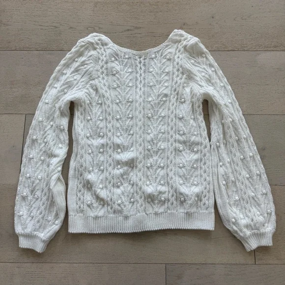 SEZANE BERYL CARDIGAN IN ECRU size S - Picture 7 of 13